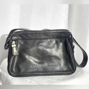 Fossil Black Leather Organizer Bag